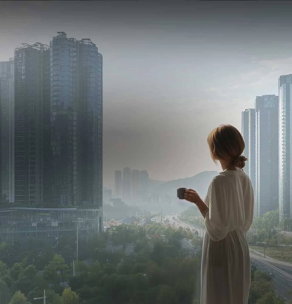 동탄파라곤3차 평면도 - 82㎡·108㎡ 중대형 혁신평면, 광폭거실 발코니 뷰